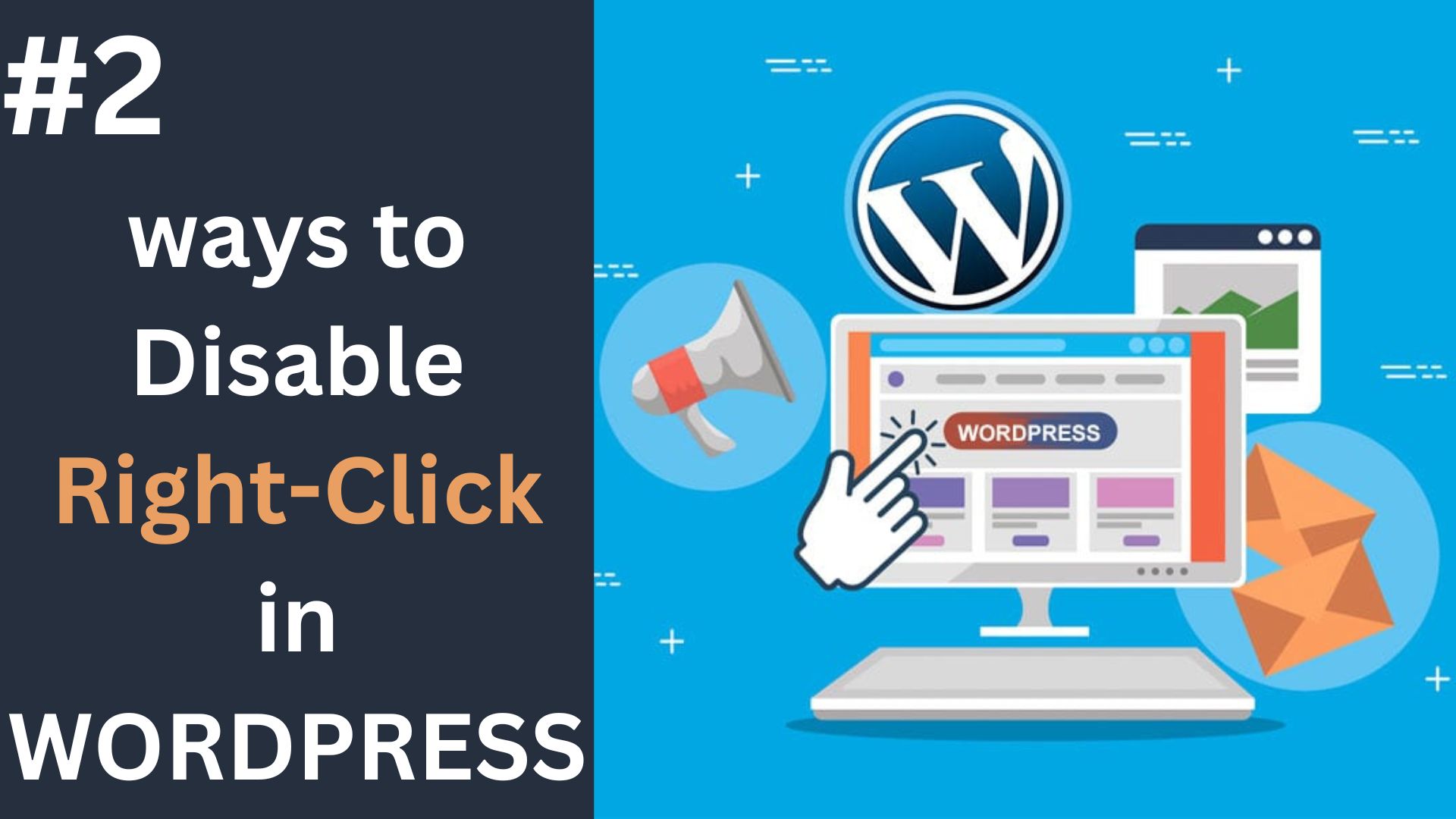 How to disable right click in wordpress